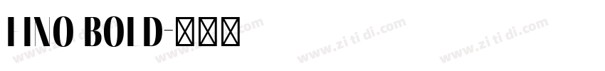 fino bold字体转换